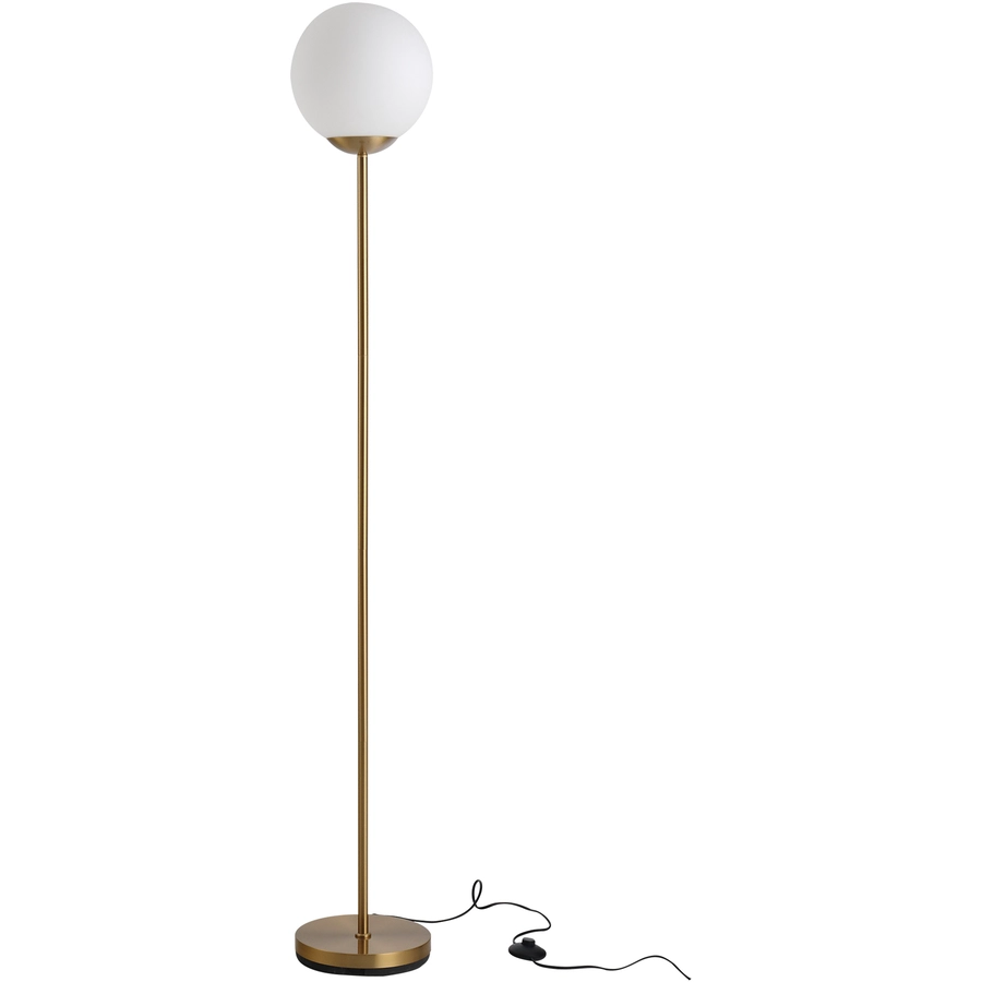 HOMCOM Stehlampe fürs Wohnzimmer gold, weiß