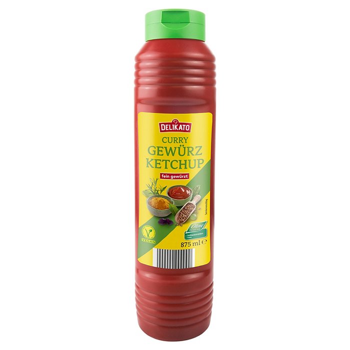 DELIKATO Curry Gewürzketchup 875 ml, fein gewürzt