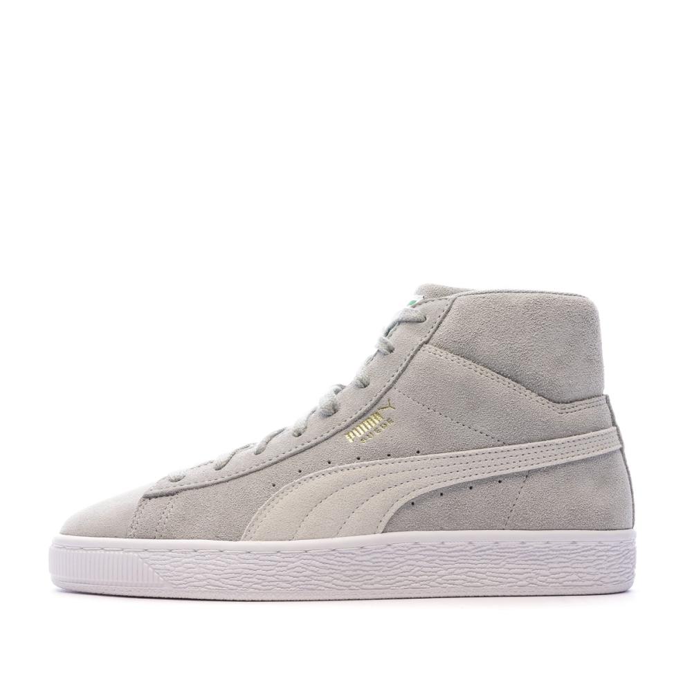 Puma Baskets Grises Mixte Puma Suede Mid XXI