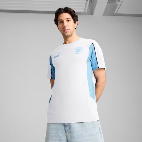 MCFC ftblARCHIVE Tee PUMA White-Team Light Blue