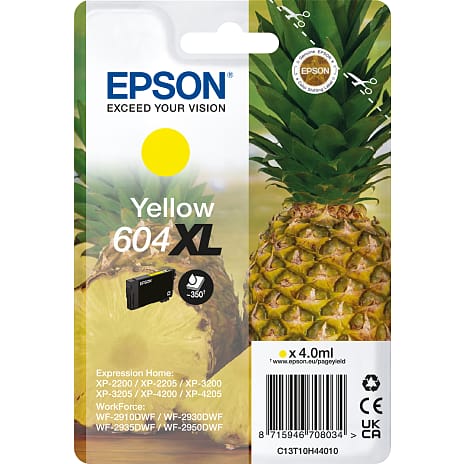 Epson T604 XL gul blæk