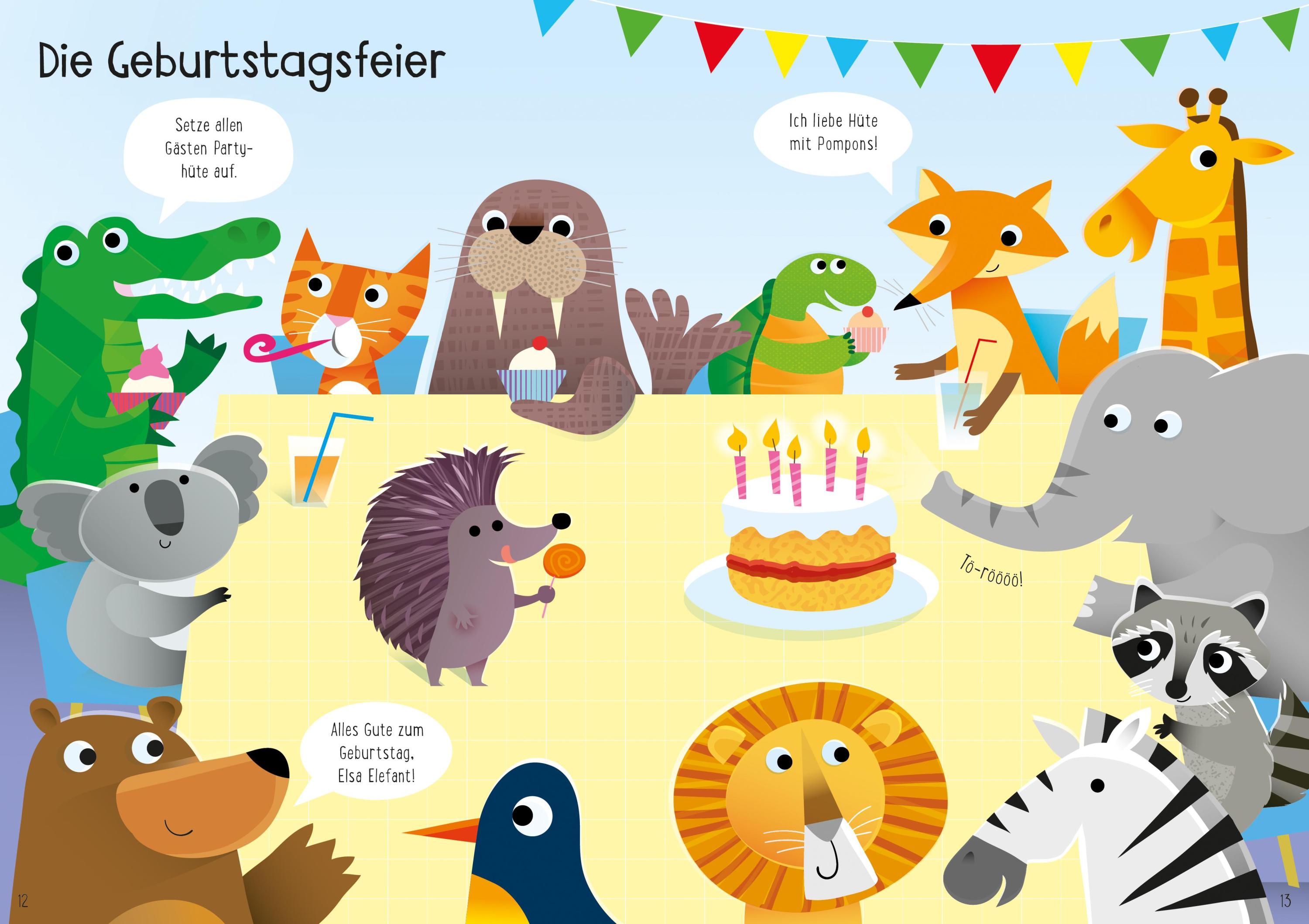 Mein Immer-wieder-Stickerbuch: Tierisch lustige Hüte
