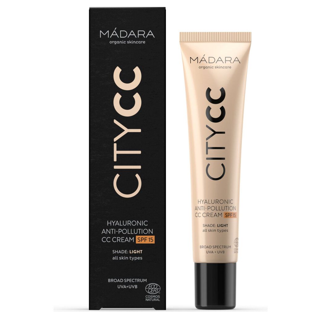 mádara CityCC Hyaluronic Anti-Pollution cc Cream Spf15 Light