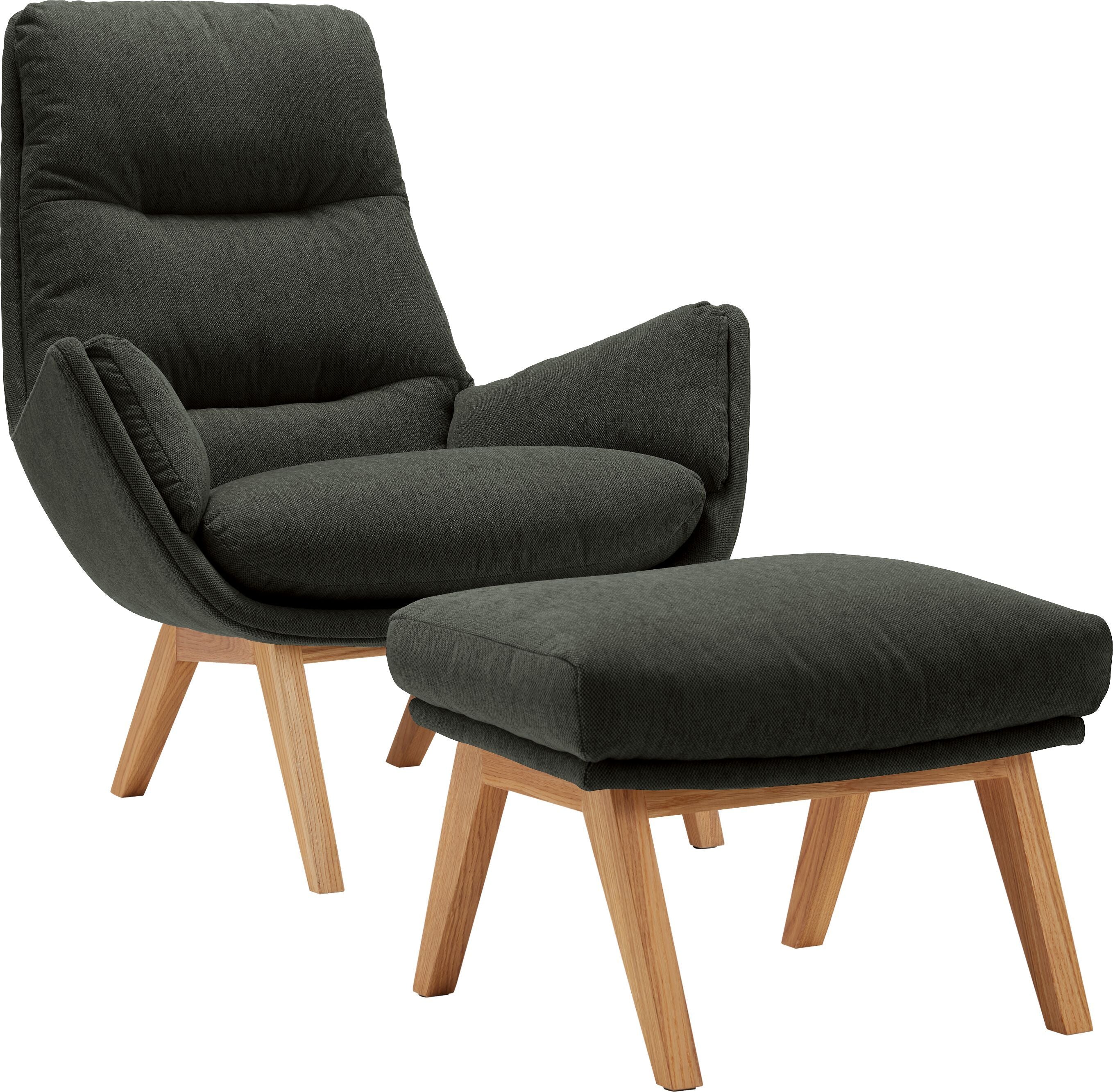 ANDRES Sessel - Grün / B: 83.0 cm x T: 94.0 cm x H: 97.0 cm