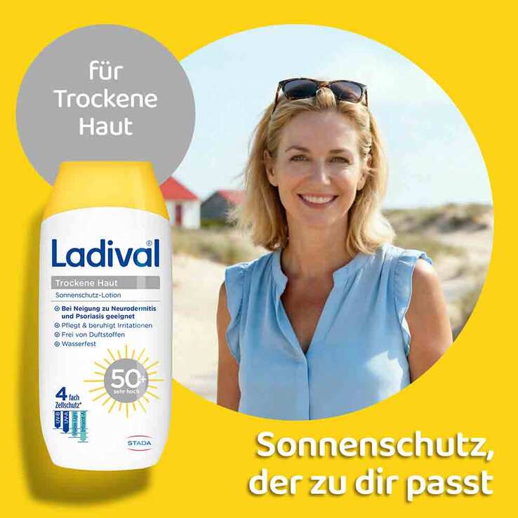 Ladival trockene Haut Sonnenschutz-Lotion LSF 50 + , 200 ml