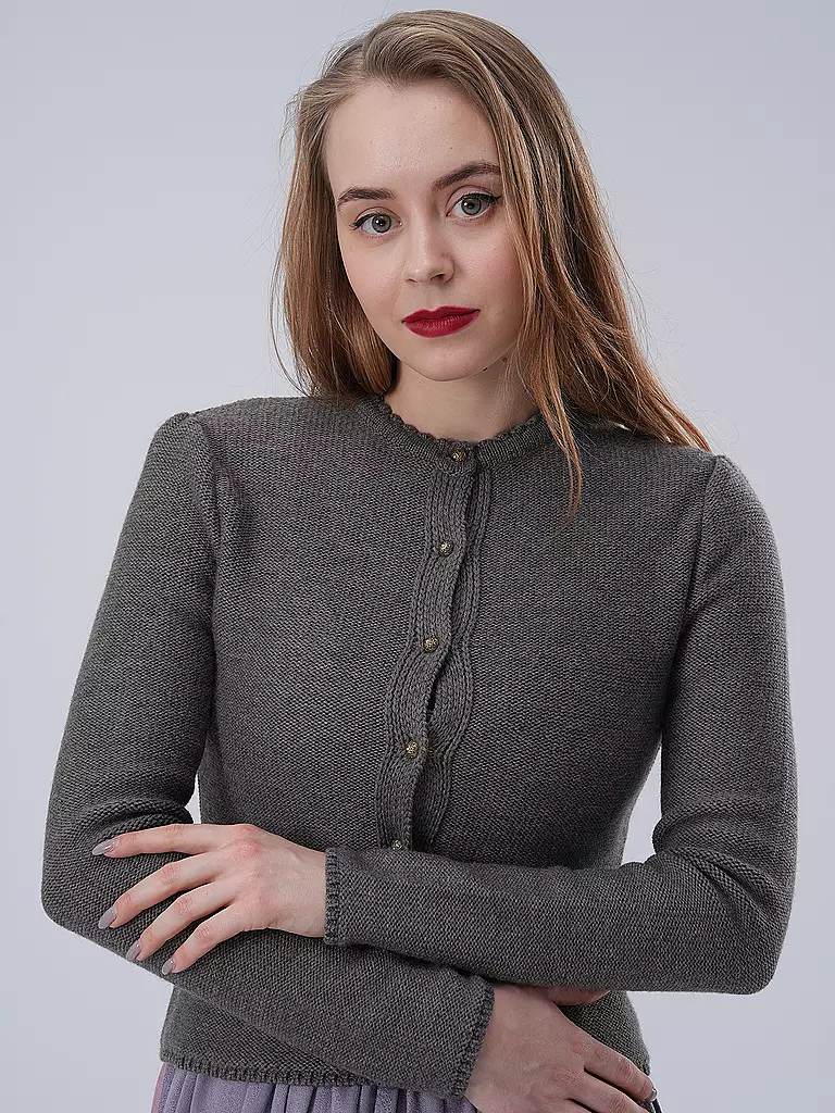 GOTTSEIDANK Trachten Strickjacke MIRL grau