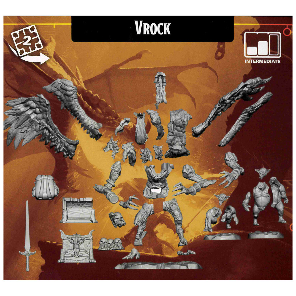 D&D Frameworks Unpainted Miniatures - Vrock