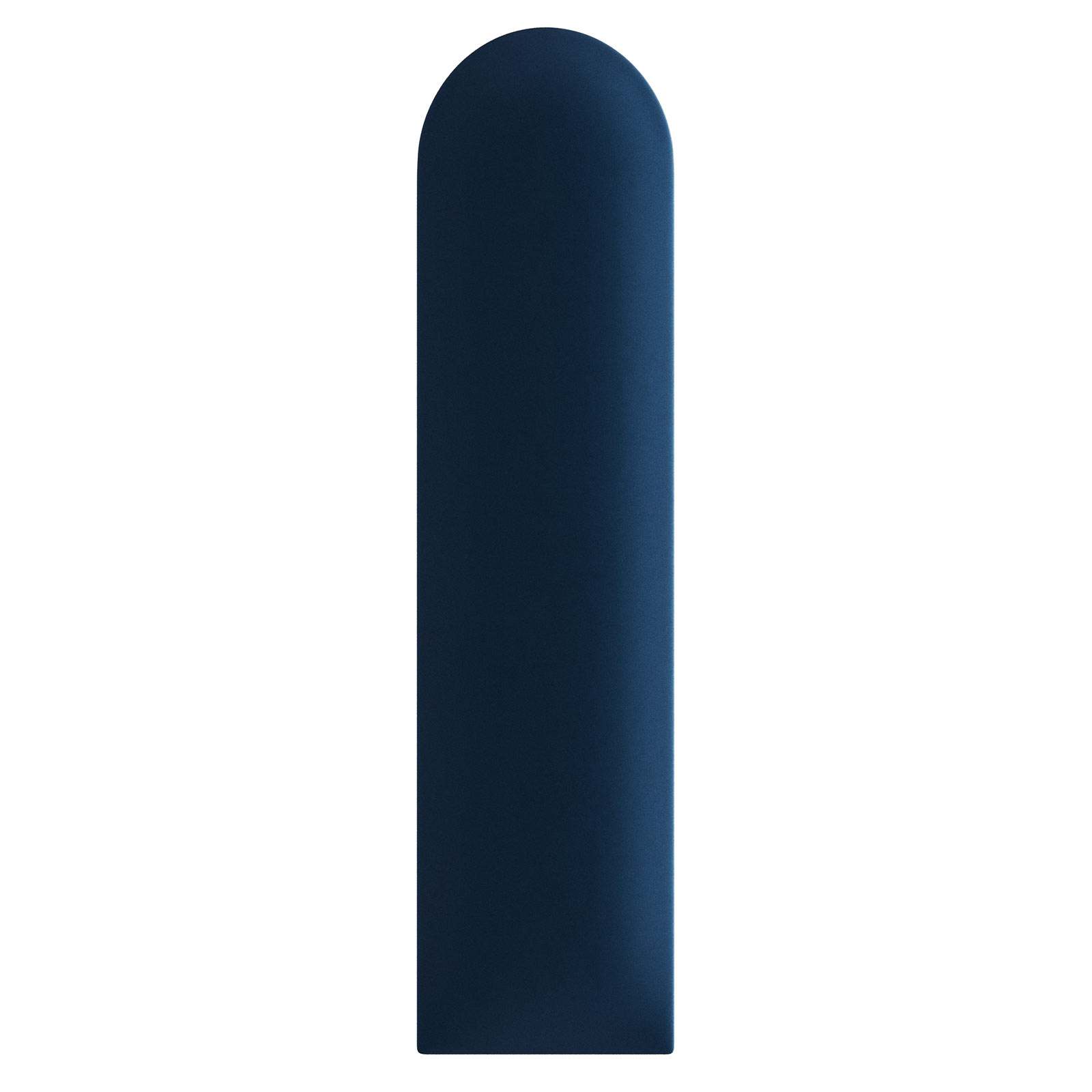 Wandpolster - navy blue - Samt - oval - 15x60 cm
