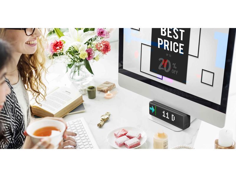 LaMetric Smart-Display LaMetric Time LaMetric TIME Tischuhr für Smart Home