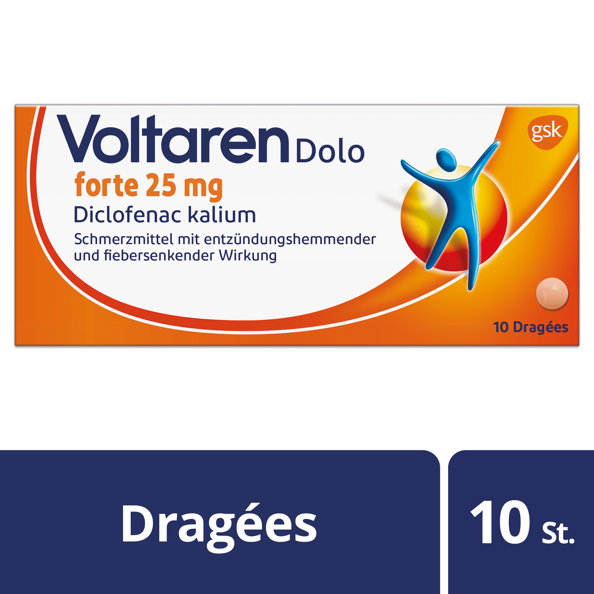 Voltaren forte Drag 25 mg Blist 10 Stk