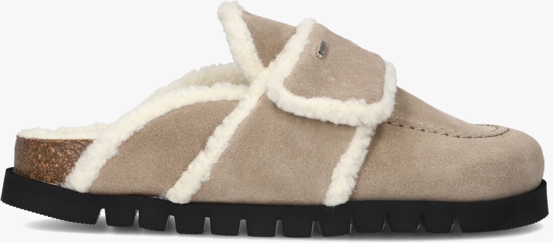 taupe nubikk instappers teddy fur