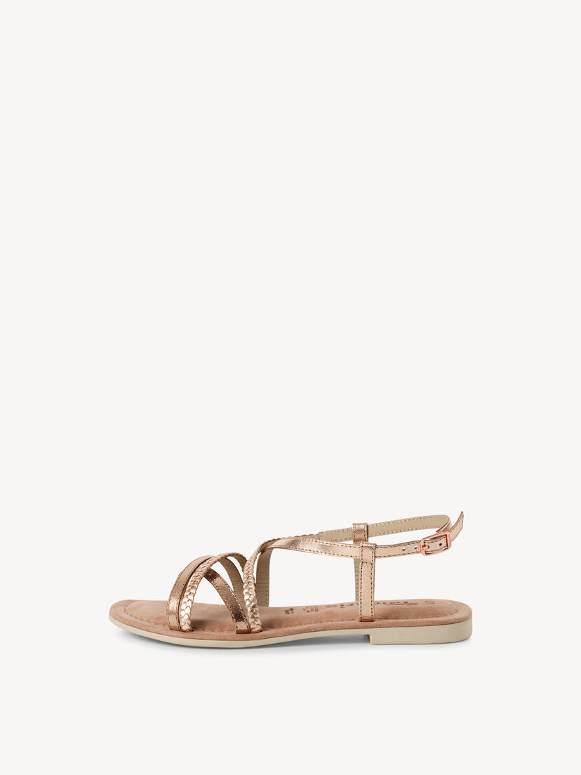 Leren Sandaal - metallic