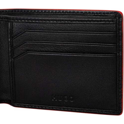 BOSS - Cartera De Cuero Del Metro Negro