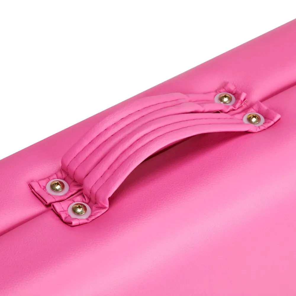 Activeshop sammenklappelig massagebriks i aluminium, model Activ Fizjo Comfort, pink
