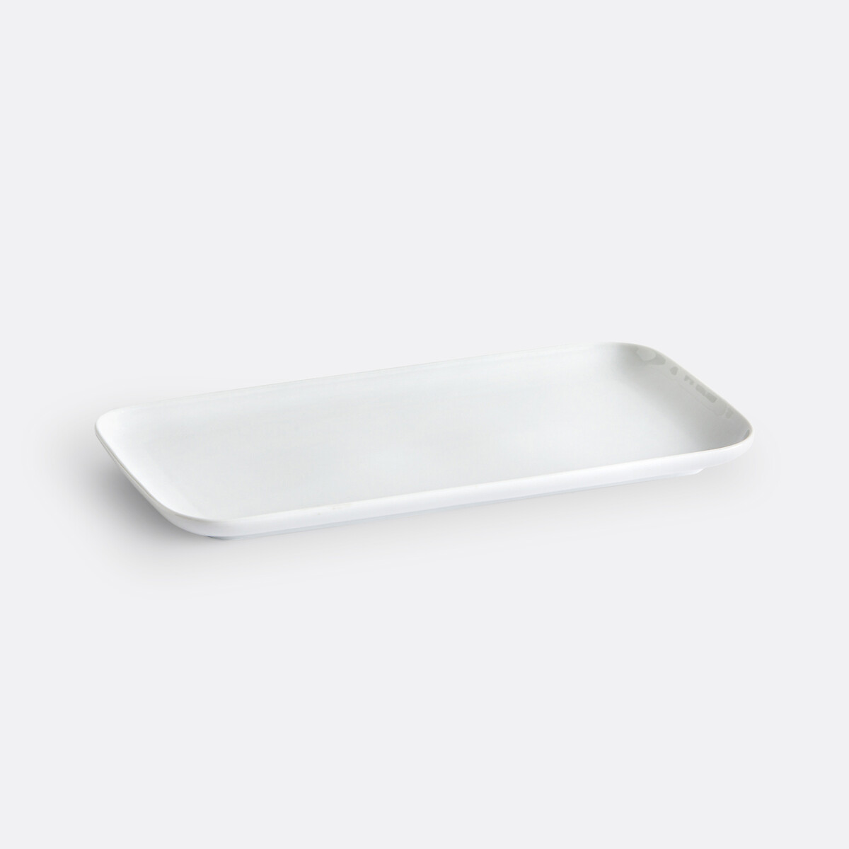 LA REDOUTE INTERIEURS<br>Prato para bolo retangular, em porcelana, Atola