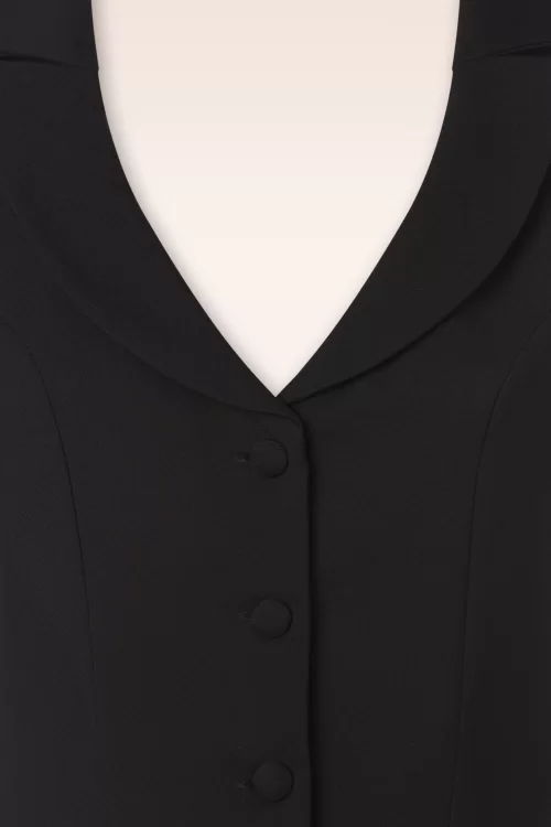 Glamour Bunny Business Babe Dakota gilet in zwart