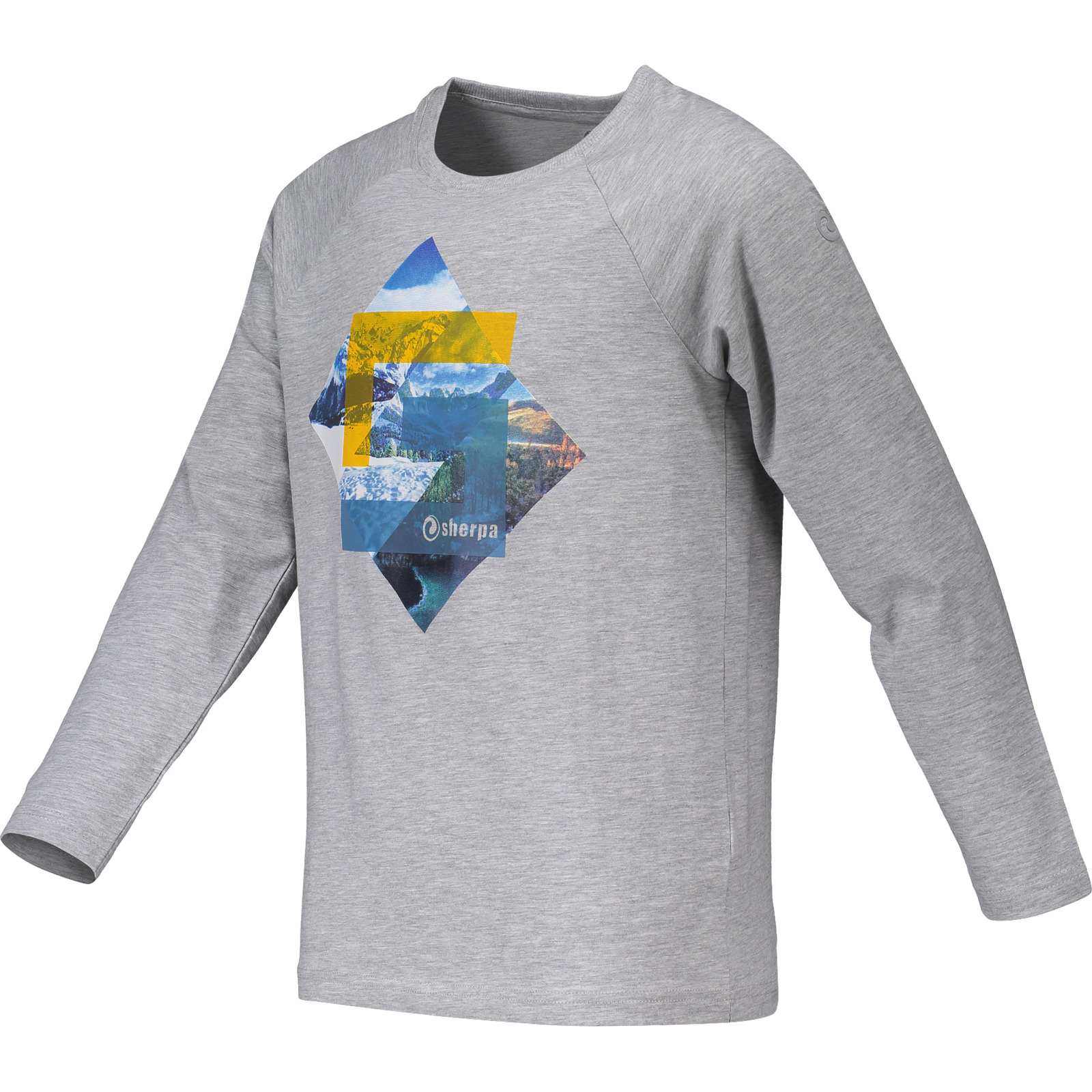 Sherpa Kinder-Langarmshirt Kiritpur grau