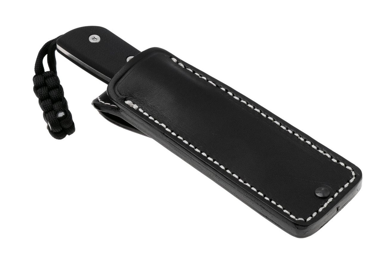 StraightLine Digger DG-BG Stonewashed 14C28N, Black G10, vaststaand mes