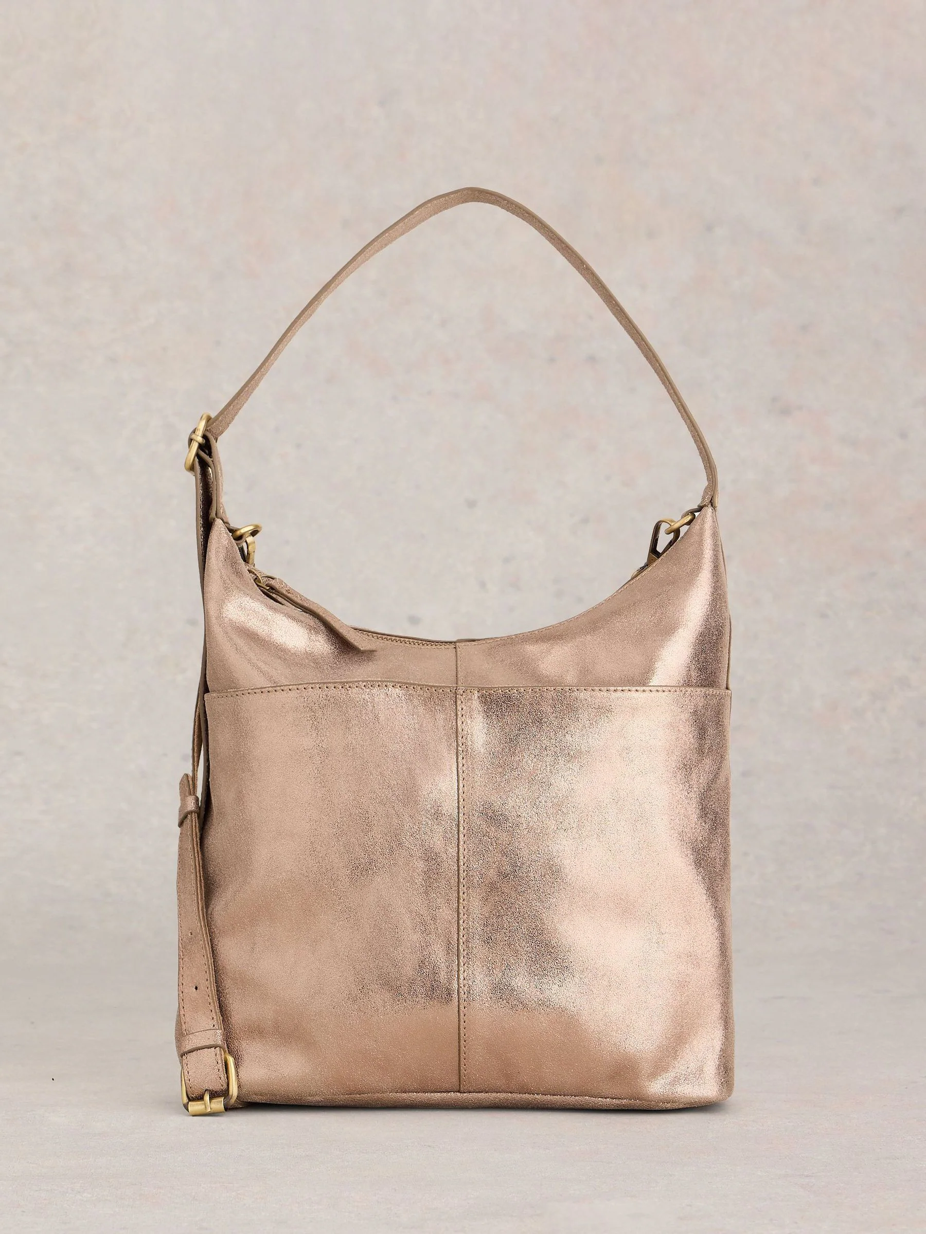 Goud - White Stuff Sophia Leather Cross-Body Bag