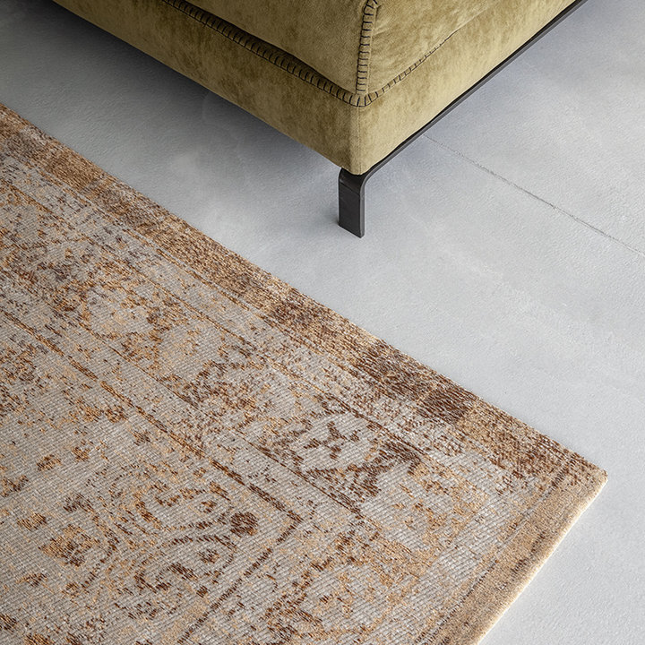 Vintage vloerkleed - Fading World Medaillon Oranje