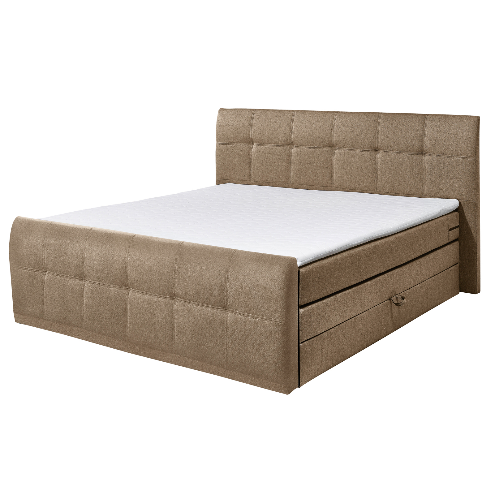 Boxspringbett - sand - Taschenfederkern - H2 - 180x200 cm