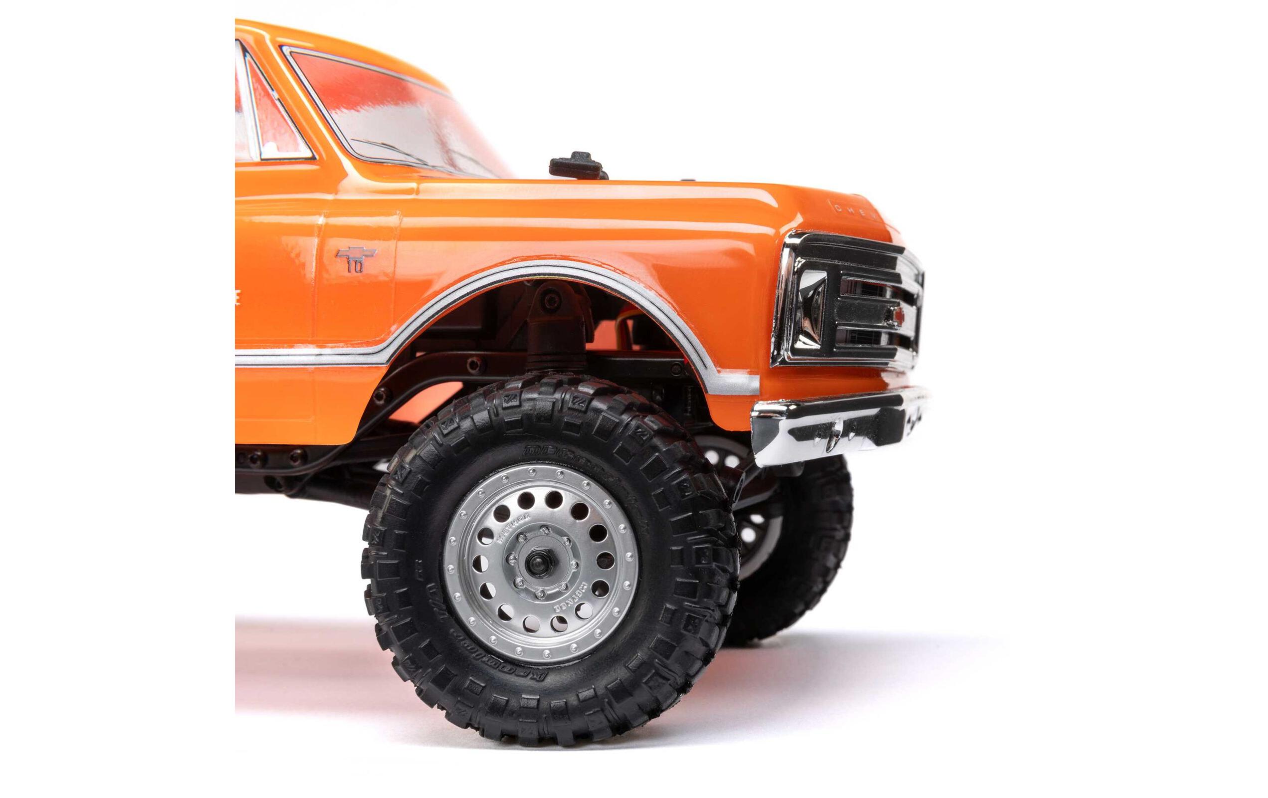 Scale Crawler SCX24 1967 Chevrolet C10 V2 Orange, RTR, 1:24<br>Kleiner 4wd Rock Crawler mit Chevy C10 Pick-up Karosserie