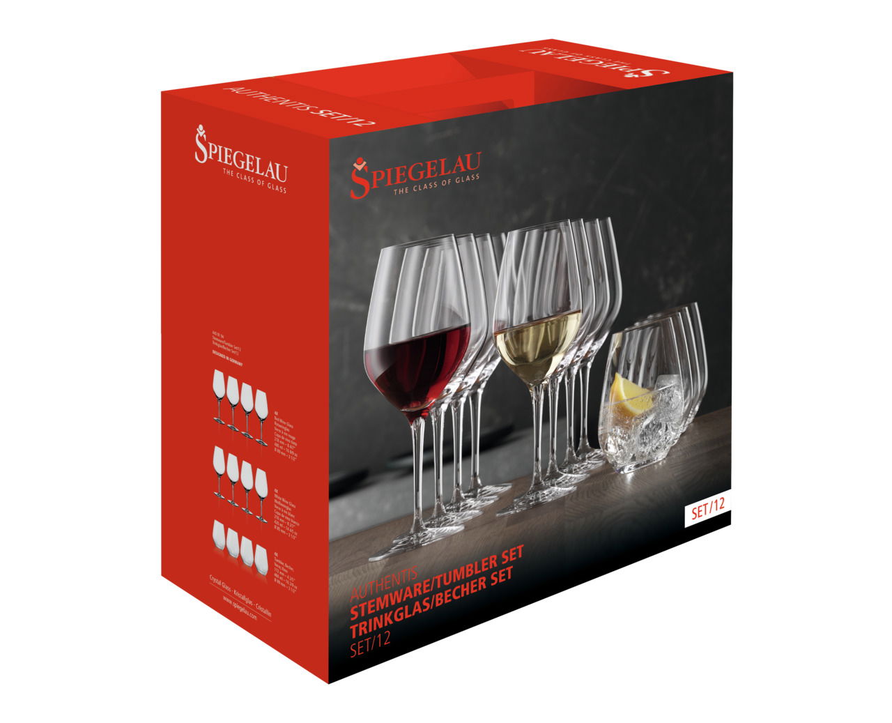 Spiegelau Trinkglasset 12-tlg. AUTHENTIS