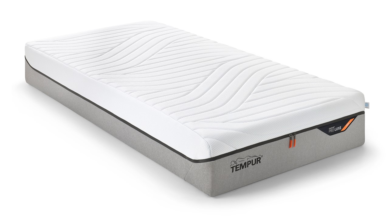 TEMPUR® Bed Design met hoofdbord Lines, Ergo smart base, Pro Luxe matrassen, 2 nachttafels en voetenbank forest