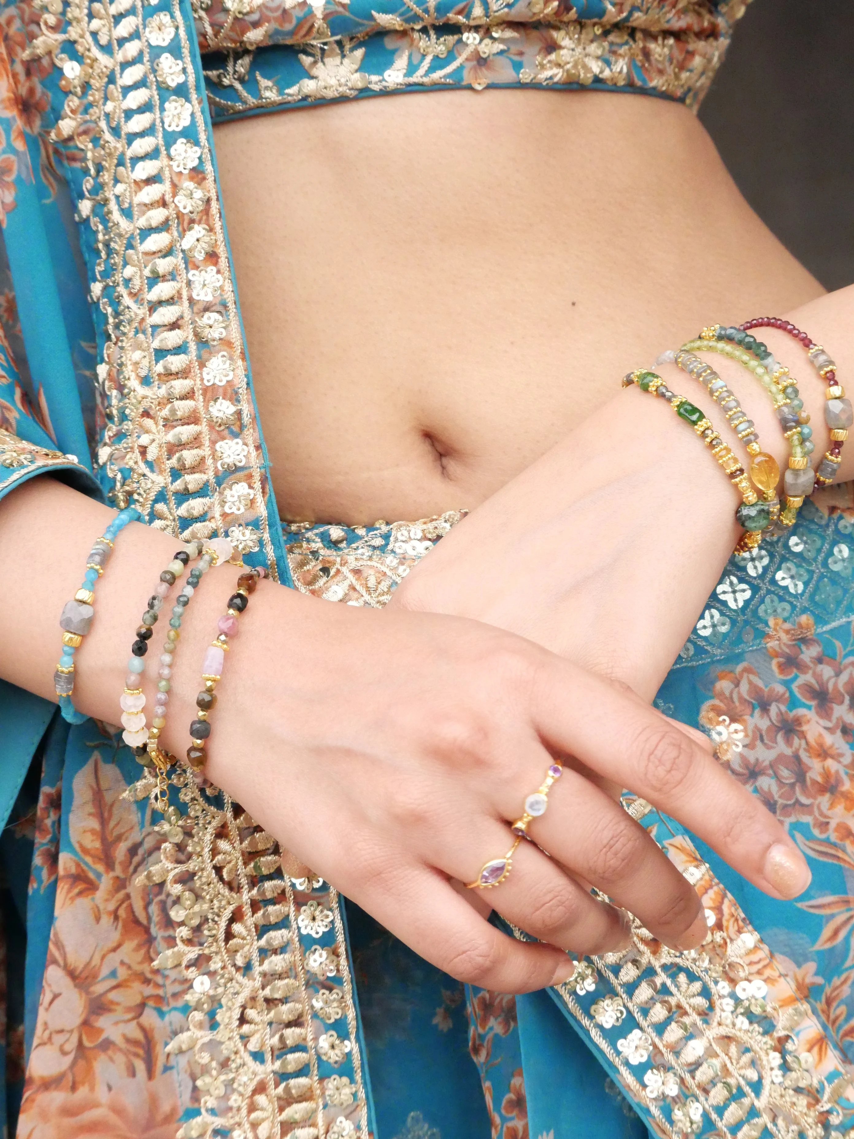 CALI - Bracelet tourmaline | Bleu