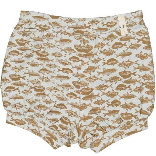 Dusty Dove Fish Issa Shorts - Wheat → Luksusbaby.dk