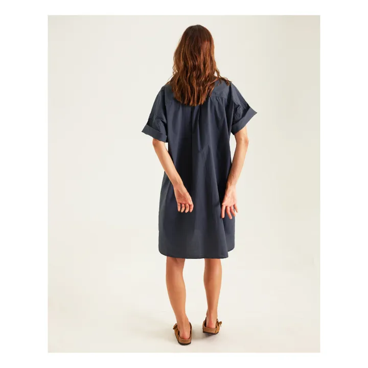 Sacrécoeur Robe Chemise Sami Popeline de Coton | Carbone