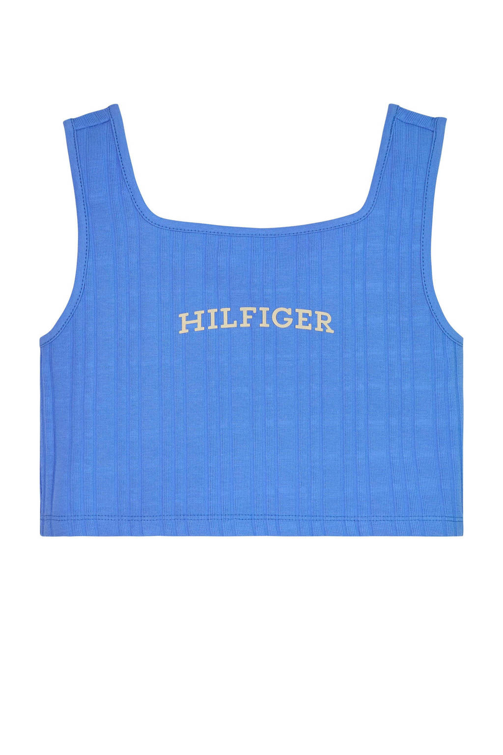 Tommy Hilfiger T-shirt met tekst blauw