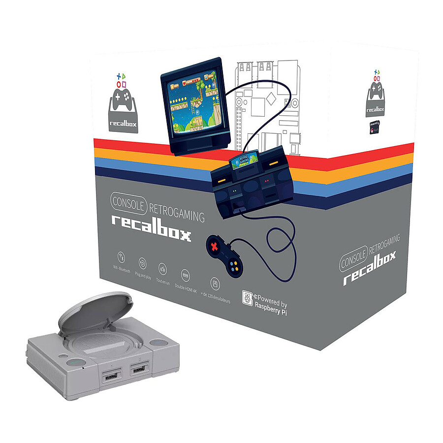 Recalbox Console Rétrogaming PiStation (2 Go / 64 Go)