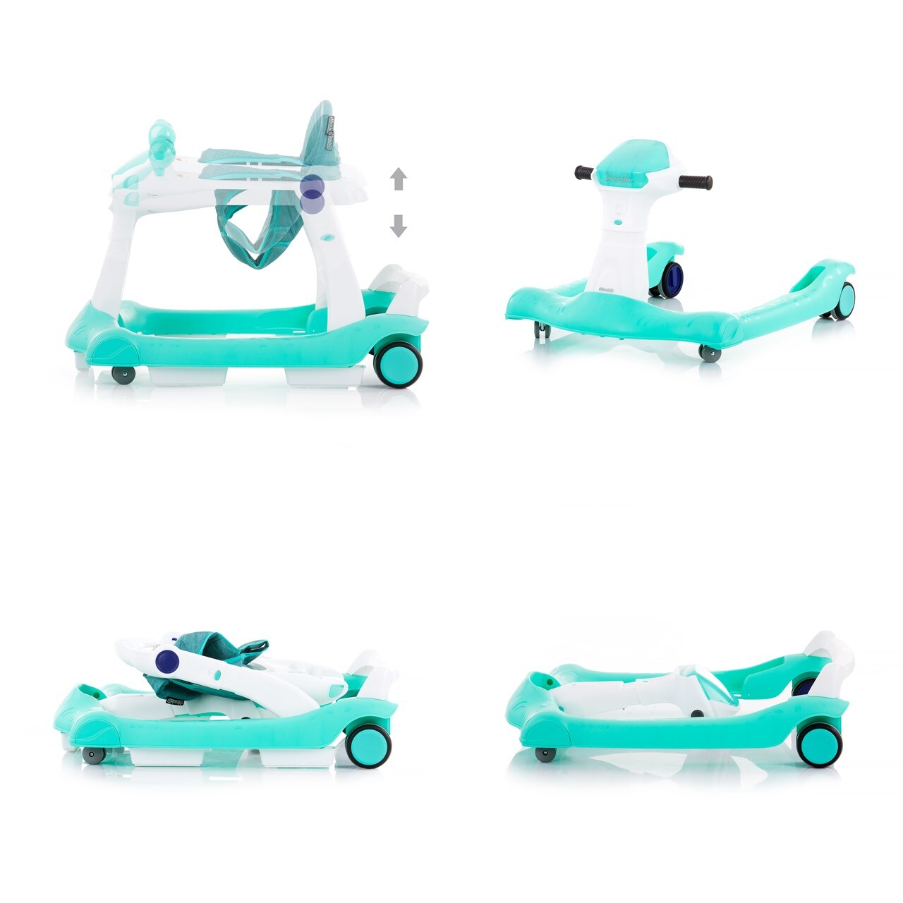 Chipolino Lauflernhilfe Super Star 2 in 1 Silikonräder, Musik, Höhenverstellbar grün