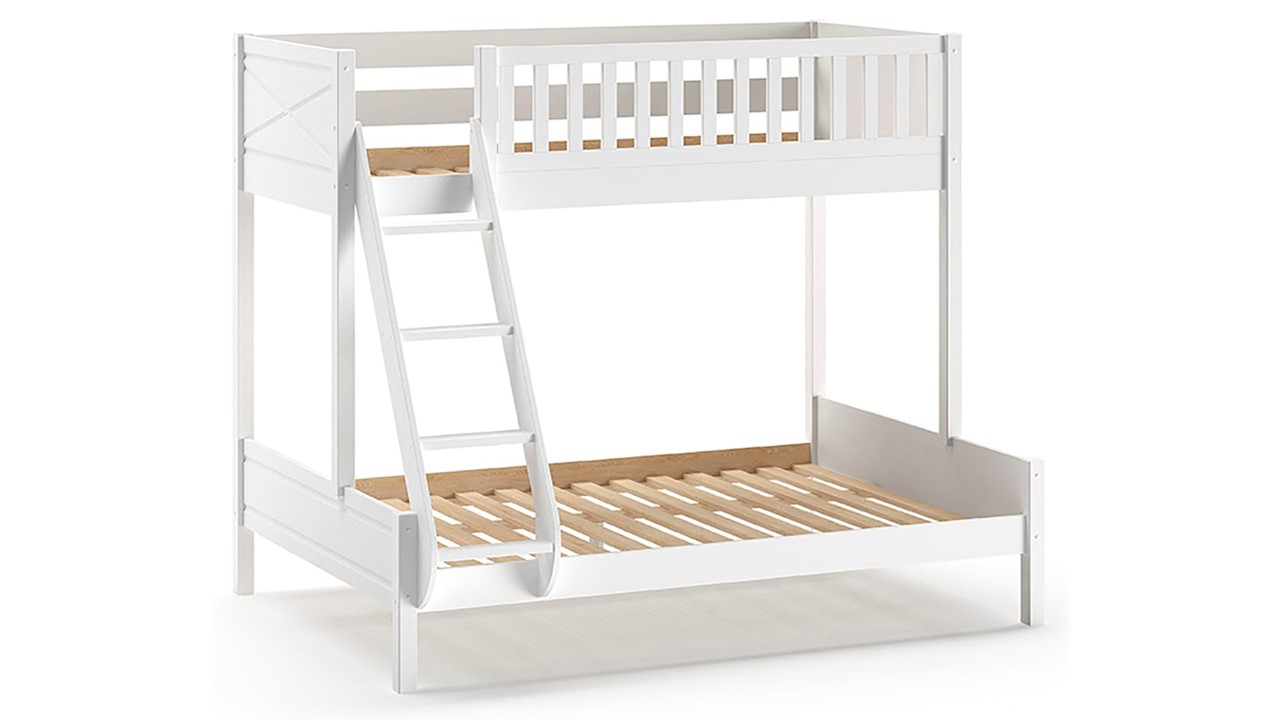 Stapelbed Scott 3-persoons wit