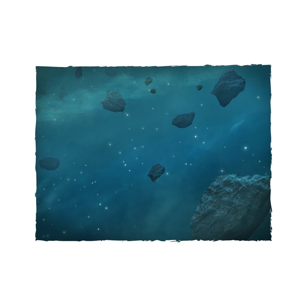 Terrain Mat PVC - Asteroid Field - 90x180