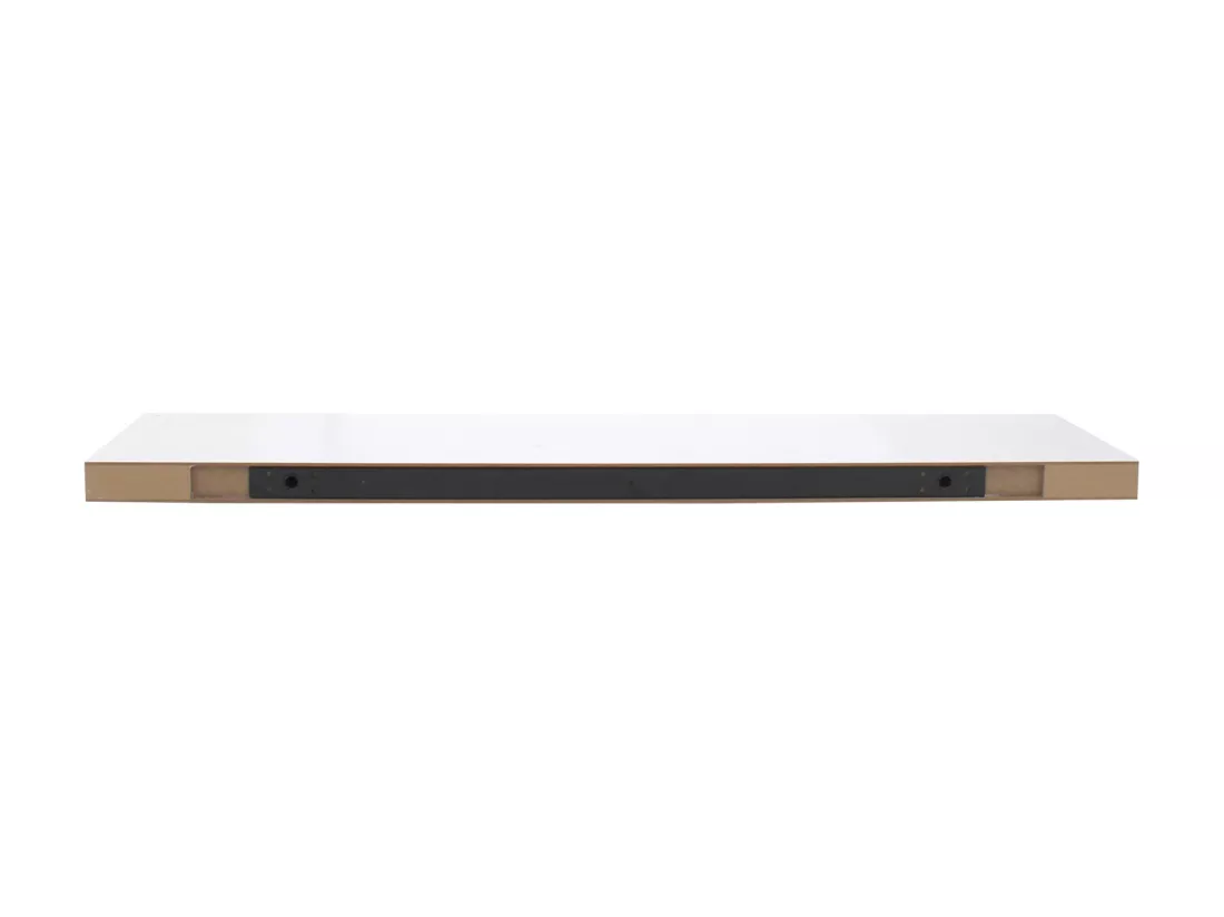 Set 2 Étagères Blanches Bois Mdf Chambre Moderne 3,8x100x25