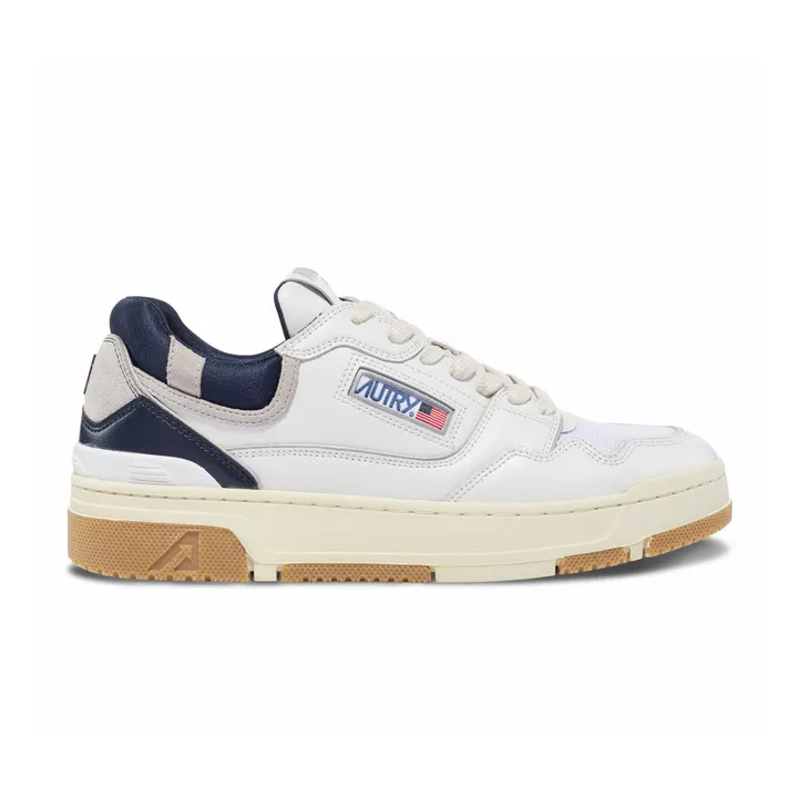 Autry Baskets CLC Low Cuir Bicolore | Bleu marine