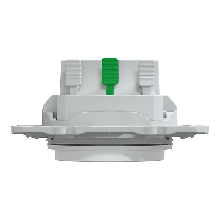 Prise avec terre Schneider Electric Ovalis blanc