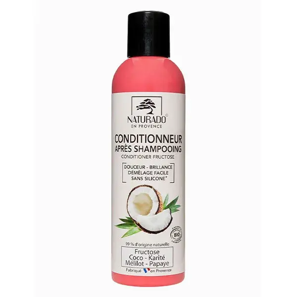Condicionador desembaraçante orgânico com frutose Naturado 200ml