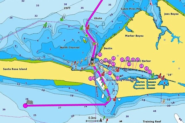 Carte marine Navionics Vision  Benelux et Allemagne Ouest