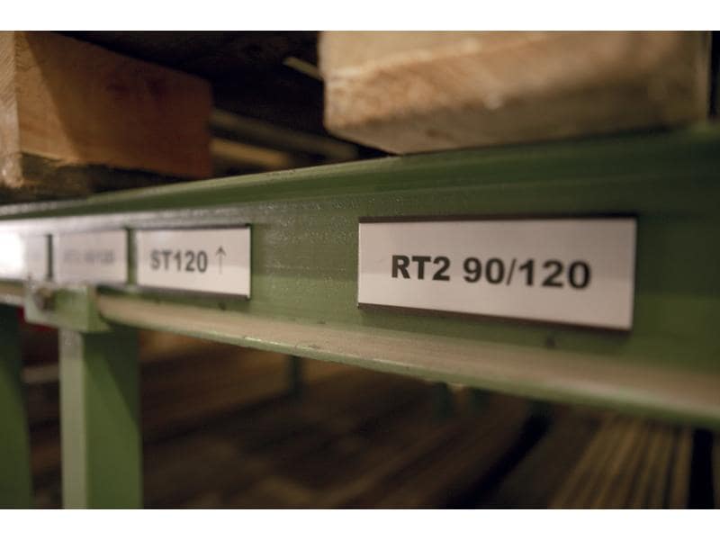 Franken Magnetschild 60 x 15 mm, Braun, 10 Stück Fenstermagnet und Lagerschild