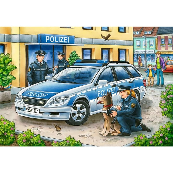 Puzzleset - Polizei und Feuerwehr - 2 x 12 Teile