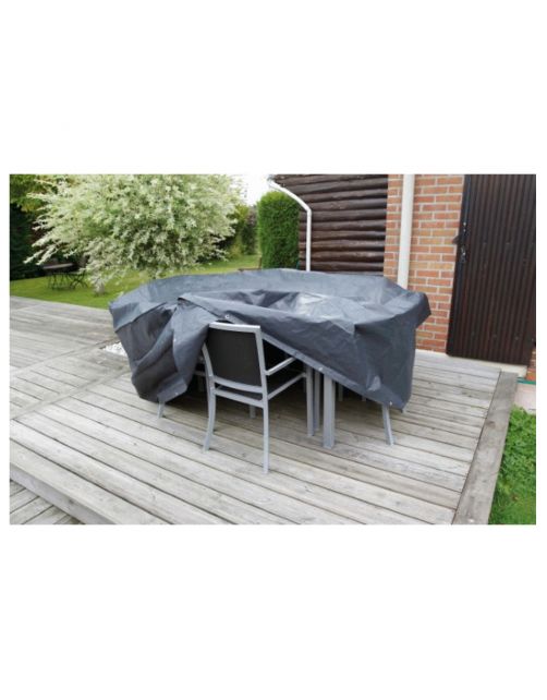 Nature Beschermhoes Voor Tuinset - Tuinmeubelen - 90x325x205 cm Grijs