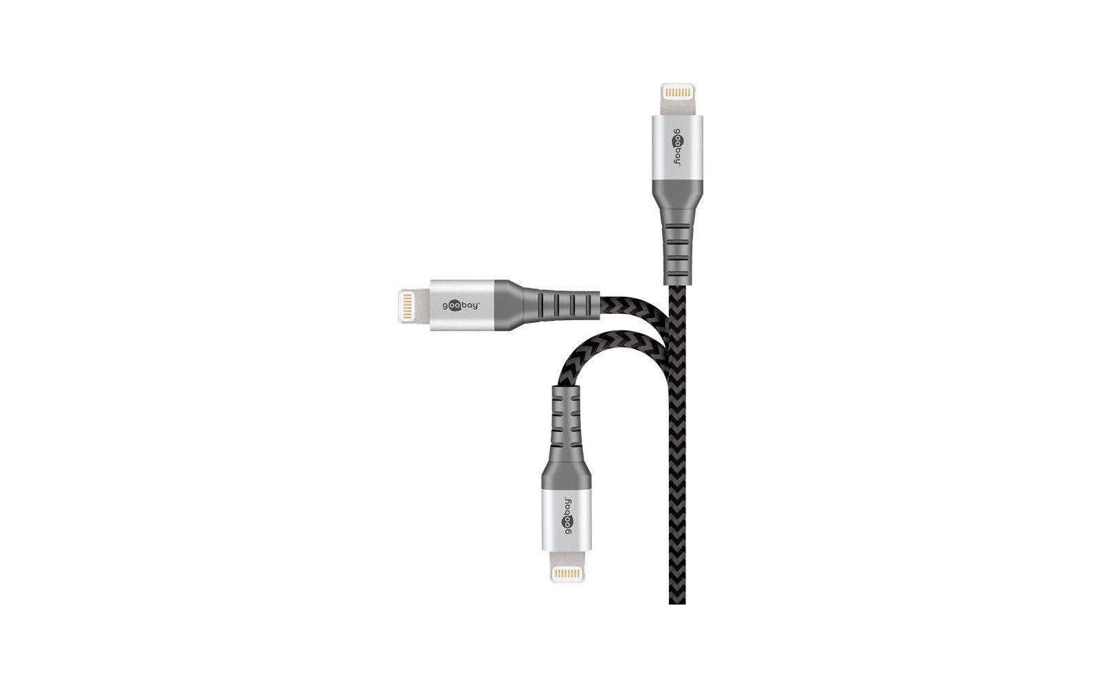 Goobay DAT Lightning USB-C Lade und Synchronisations Vollmetall-Kabel 0,5 m