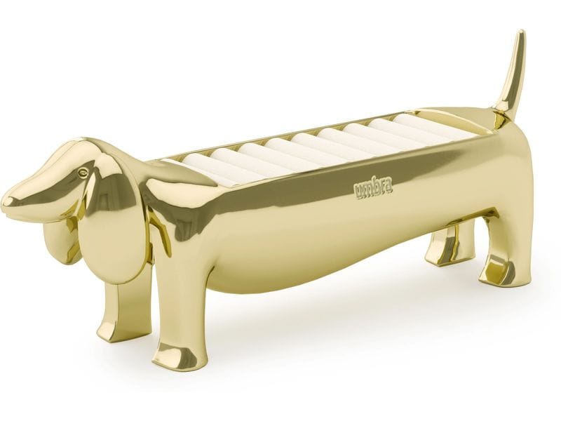 Umbra Ringhalter Dachsie, Gold Ringhalter in Dachsform