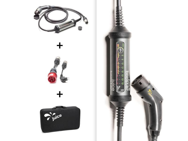 Juice Technology Mobile Wallbox JUICE BOOSTER 2 Swiss Basic Die flexible 3-in-1-Ladelösung für Elektrofahrzeuge für zuhause oder unterwegs