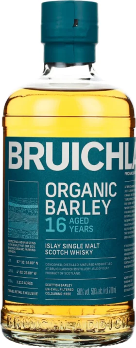 BRUICHLADDICH 16 YEARS ORGANIC BARLEY 70CL