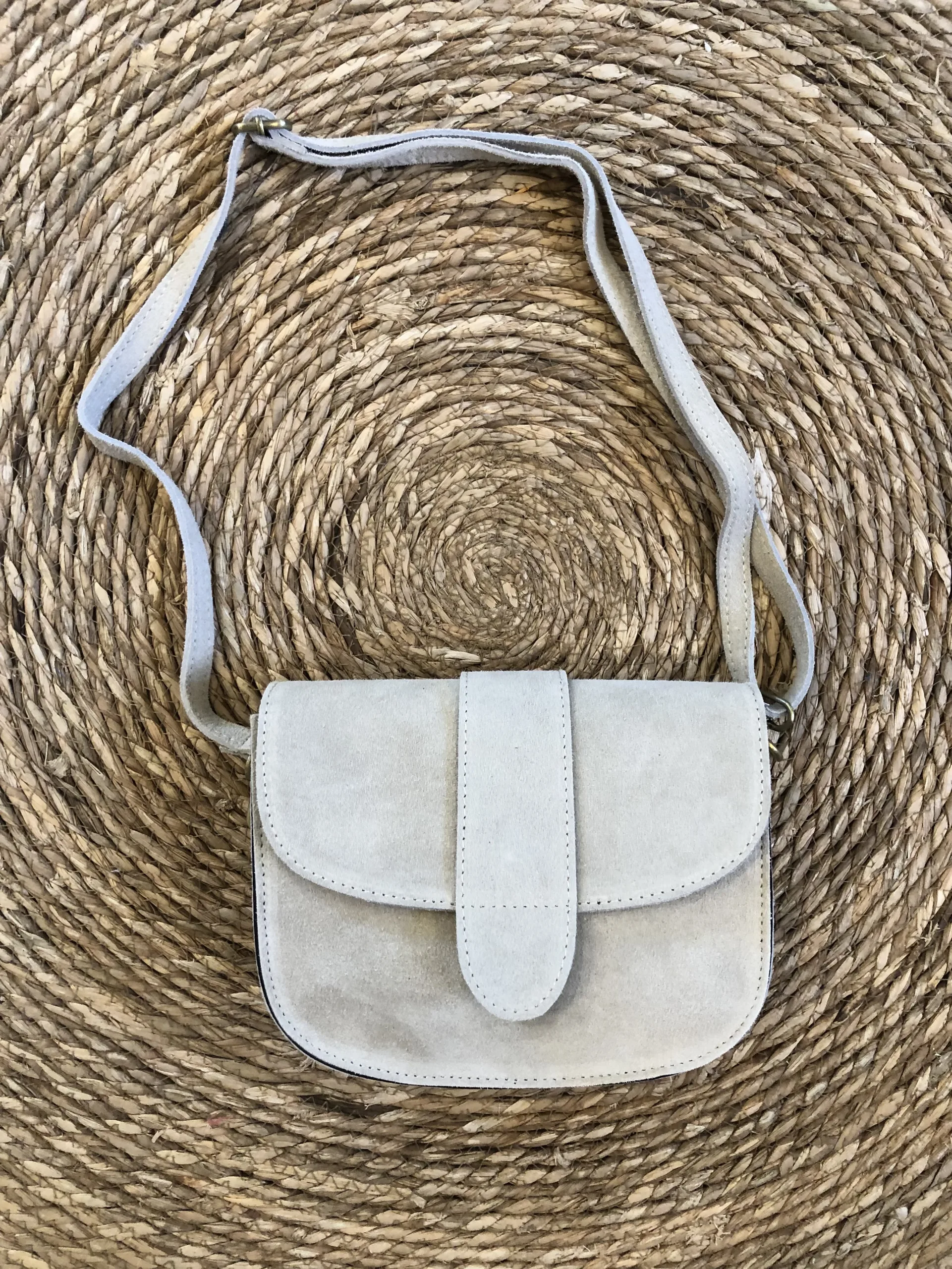 Maan Bag - Suede Ecru