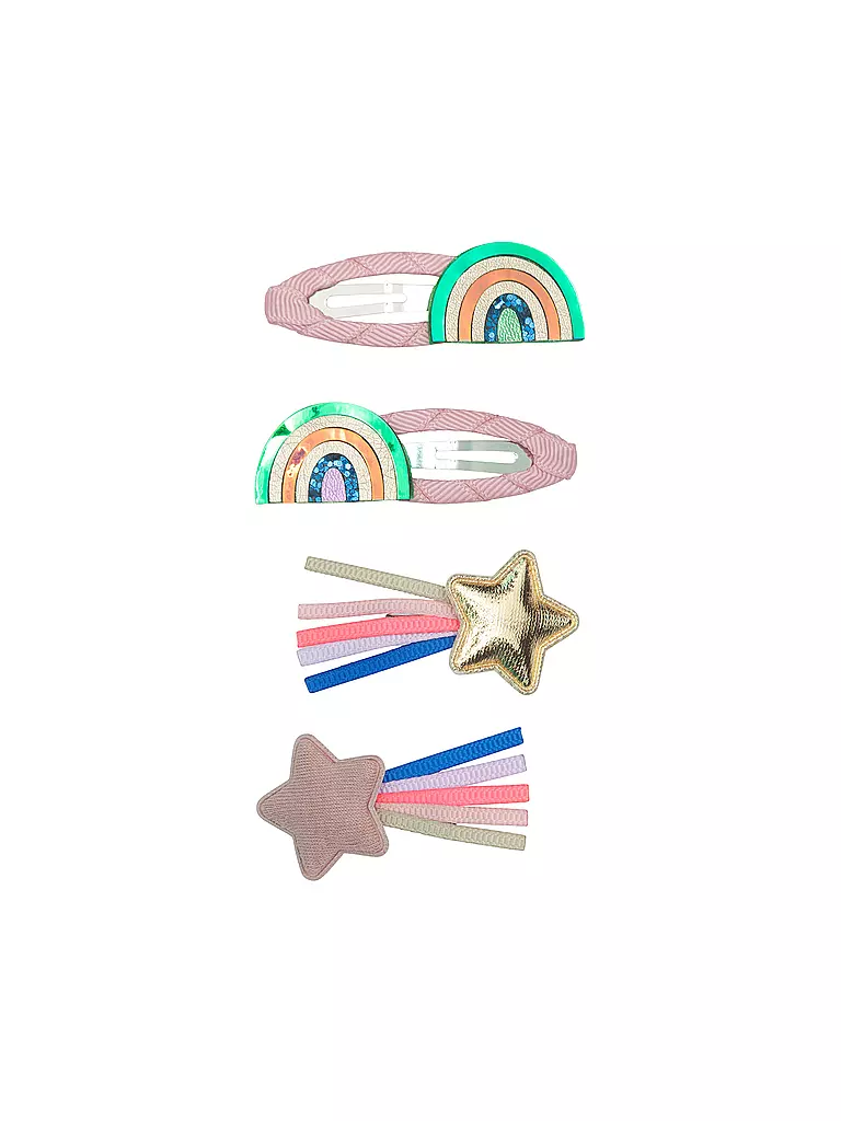 MIMI & LULA Haarspangen 4 Stück PARTY OVER THE RAINBOW CLIPS Party Time bunt